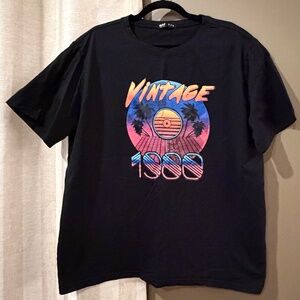 ROMWE Men's Vintage Short Sleeve T-Shirt, Size XL